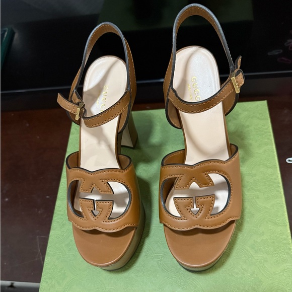 Gucci Shoes - Gucci Women's Brown Leather Heels